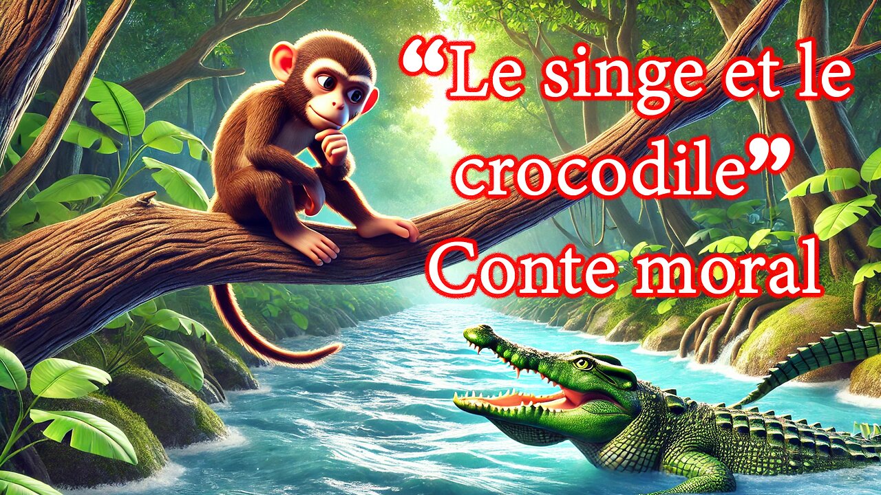 Le singe et le crocodile | Conte moral pour enfants | SS Production
