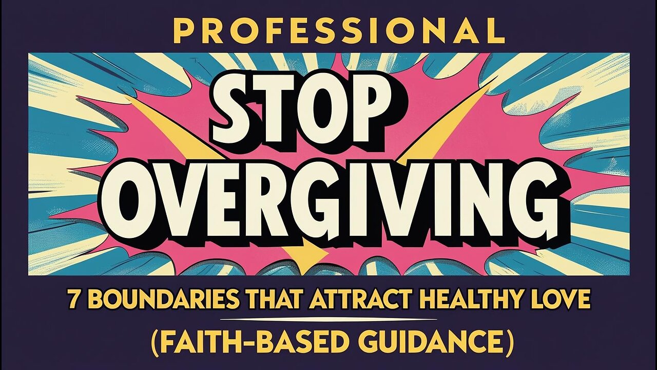 Stop Overgiving: 7 Boundaries That Attract Healthy Love (Faith-Based Guidance)