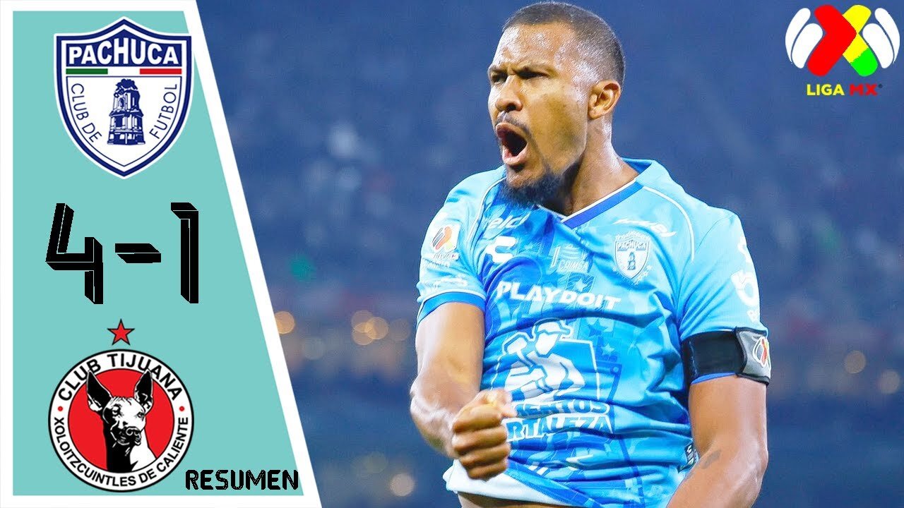 Pachuca vs Club Tijuana 4-1 Resumen Y Goles | Liga MX 2025 | Clausura | Jornada 12