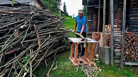 Mountain Life: The First Step to Harsh Winter — Firewood Preparation