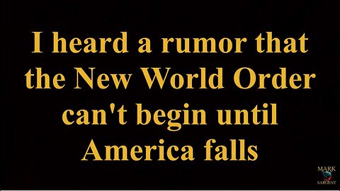 2020 - The New World Order can not start until America falls - be prepared ✅