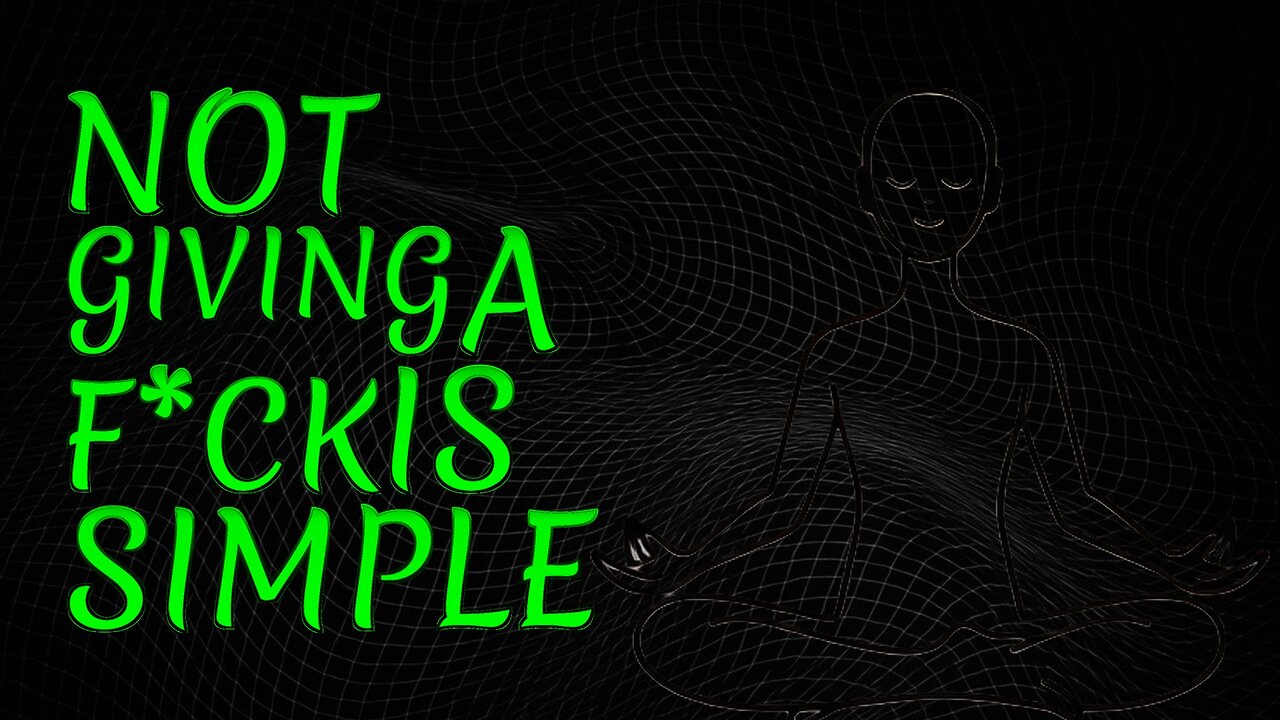 Not Giving a F*ck is simple, actually | Understanding Psychology
