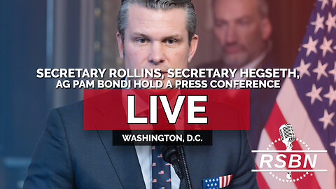 LIVE: Secretary Rollins, Secretary Hegseth, and AG Pam Bondi Hold a Press Conference - 7/8/25
