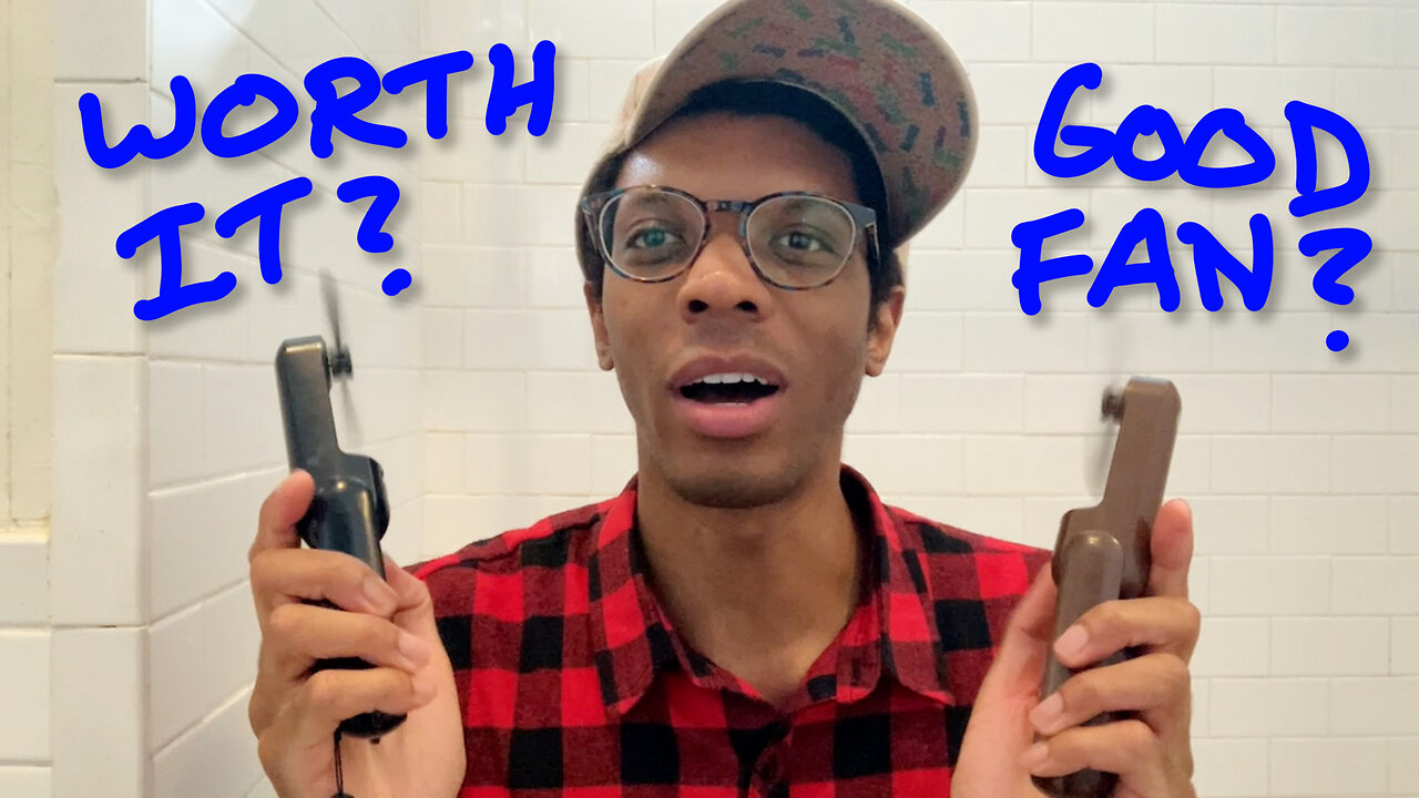 YOU Need this Fan! JISULIFE Portable Handheld Fan - Dark Blue - REVIEW