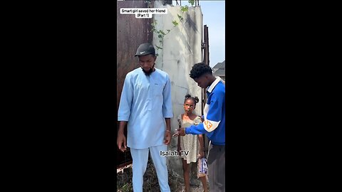 The smart child saved her friend