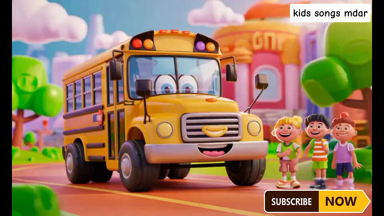 Wheels on the bus with kids|#nurseryrhymes|#toddlersvedio|#kids|#cartoon|#viral|#kidssongs|#poem