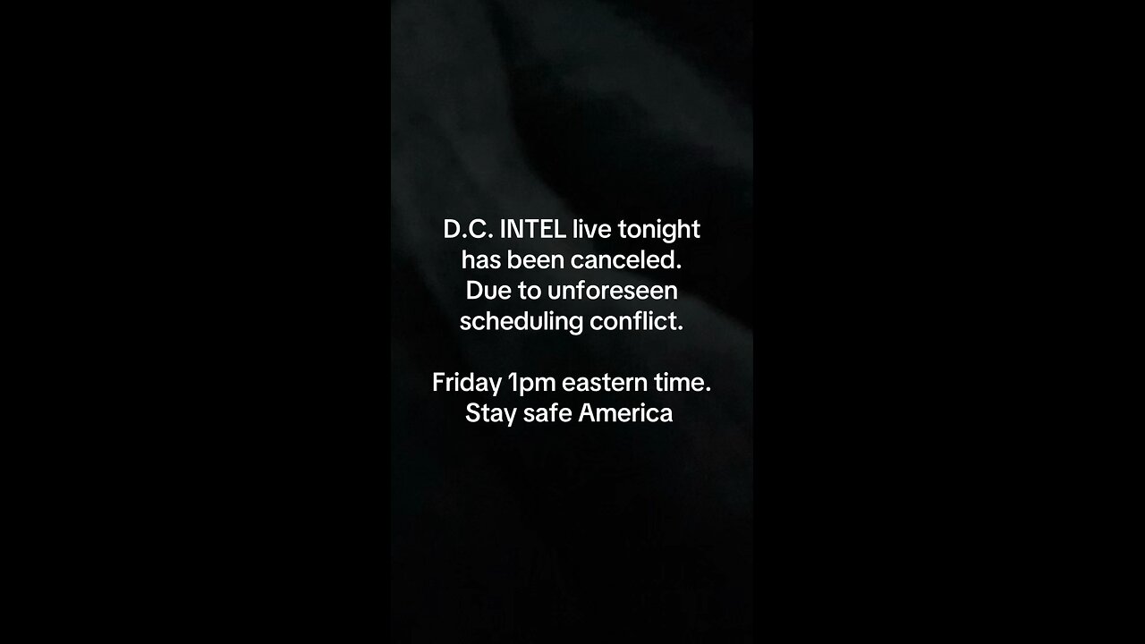 D.C.Intel Canceled tonight