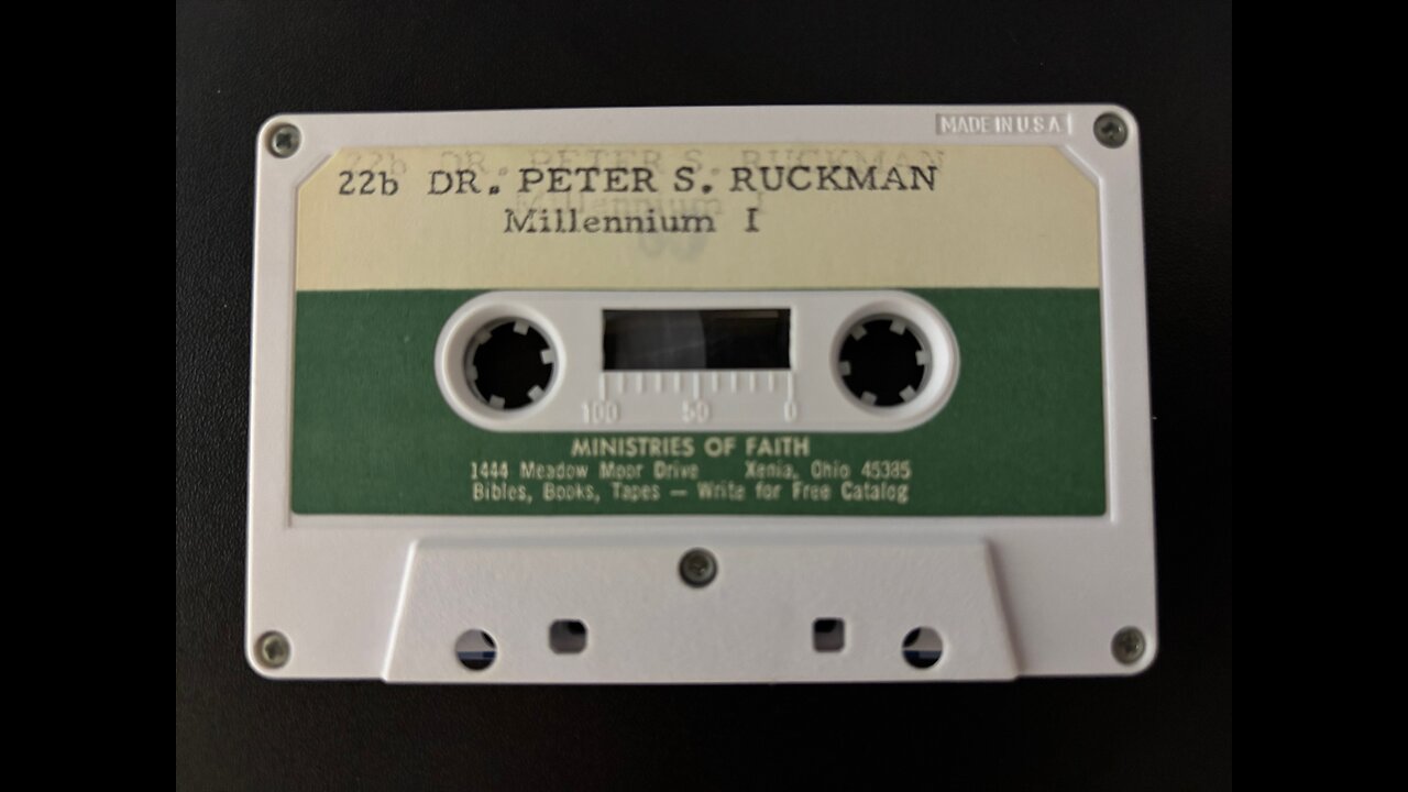 The Millenium (Part 1 of 2) - Dr. Peter Ruckman 1963