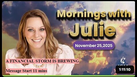 Julie Green subs A FINANCIAL STORM IS BREWING