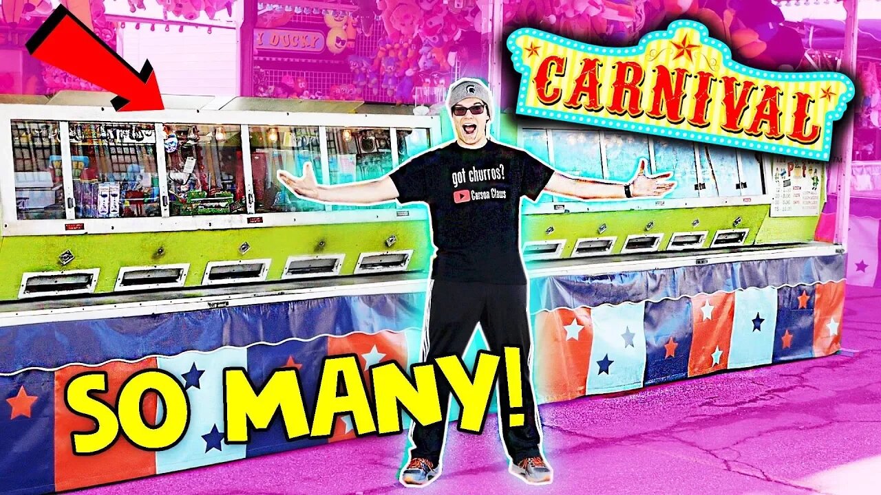 SO MANY COIN PUSHERS AT THE CARNIVAL!