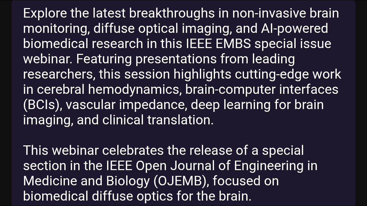 Biomedical Diffuse Optics for the Brain | IEEE EMBS OJEMB Webinar