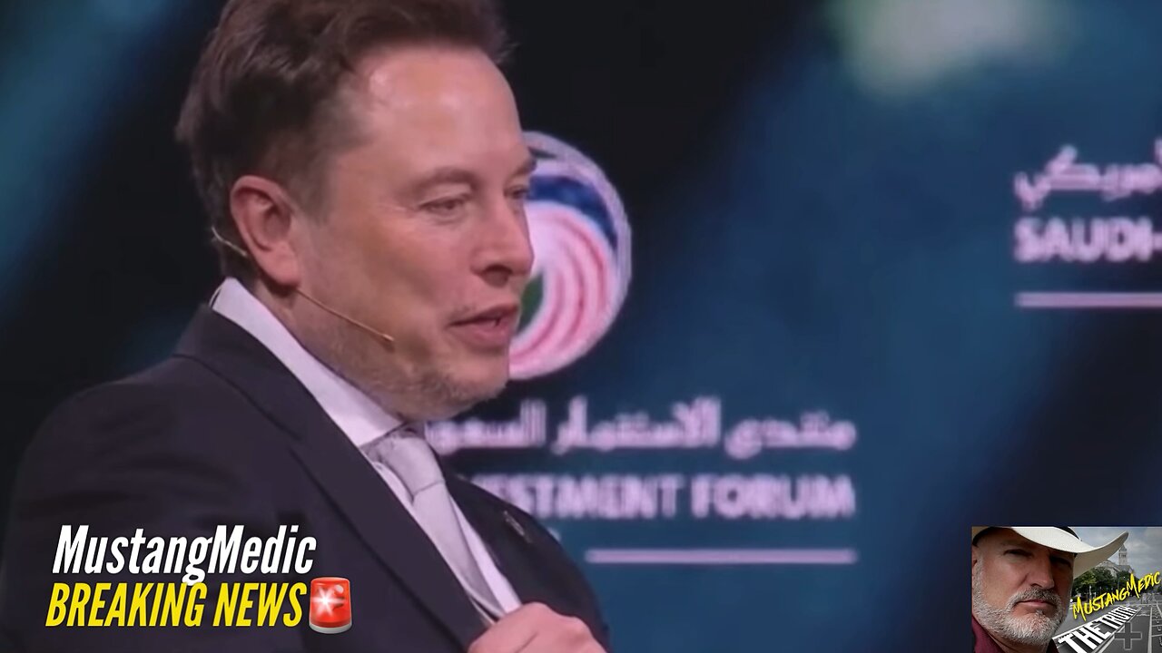 BREAKING NEWS🚨 Elon Musk speaks at the Saudi-US Investment Forum.