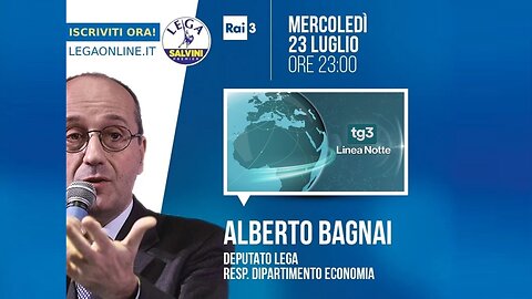 🔴 Interventi dell'On. Alberto Bagnai ospite nella trasmissione "TG3 Linea Notte" del 23.07.2025 