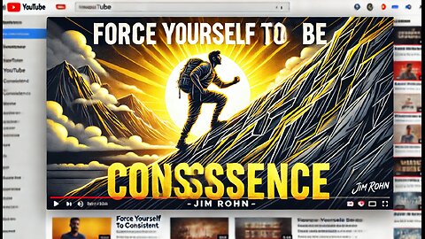 FORCE YOURSELF TO BE CONSISTENT| BY JIM ROHN | MOTIVATIONAL SPEECH