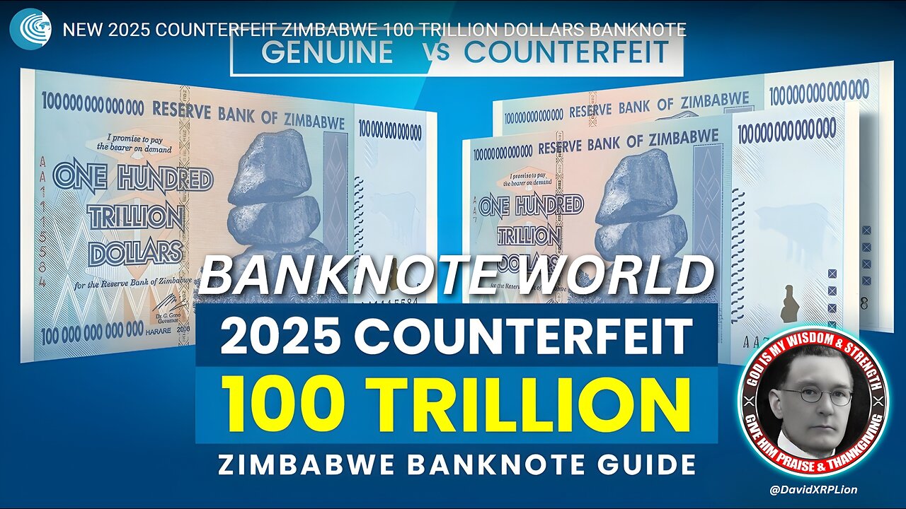 David XRPLion: Banknote World- $100T Zim Bond (2025 COUNTERFEIT GUIDE) MUST WATCH TRUMP NEWS