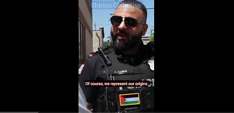 PATERSON POLICE WEARING PALESTINE FLAG!