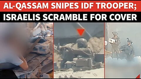 On Cam: Hamas SNIPER Hunts IDF Tankman; Al-Qassam Fighters Then Chase Israeli Troops In Gaza