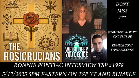 Rosicrucians, Manly Hall, Metaphysics - Ronnie Pontiac - Part 2 - TSP # 1978