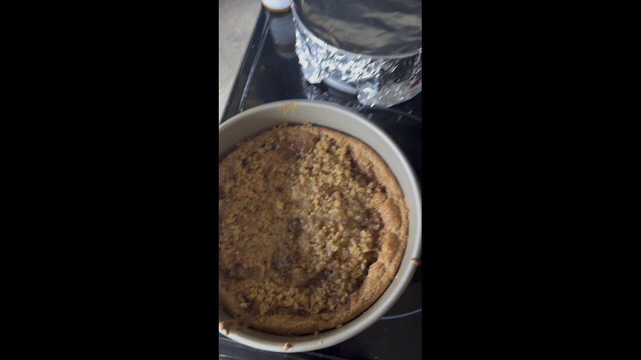 Cinnamon strudel cake.