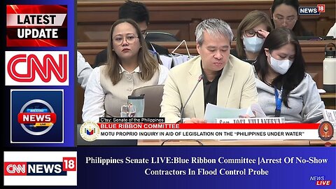 Philippines Senate LIVE:Blue Ribbon Committee |Arrest Of No-Show Contractors In Flood Control Probe