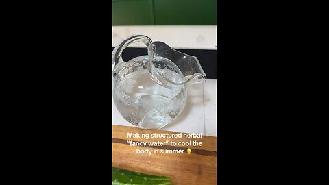 Making structured herbal “fancy” water