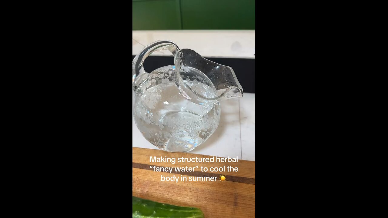 Making structured herbal “fancy” water