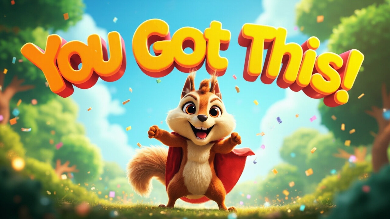 Squirrel Says You Got This! | Uplifting Kids Song About Confidence