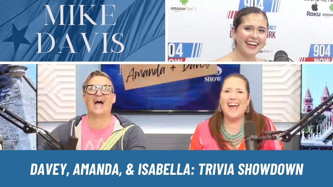 Davey & Producer Amanda are with Isabella for Mother Daughter Jeopardy