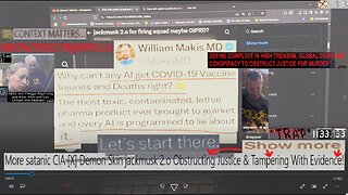 More satanic CIA [X] Demon Skin jackmusk 2.o Obstructing Justice & Tampering With Evidence!