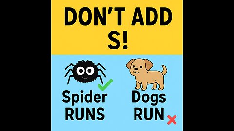 Verb S Rule: Easy Tip
