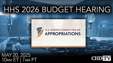 HHS 2026 Budget Hearing with Secretary Kennedy