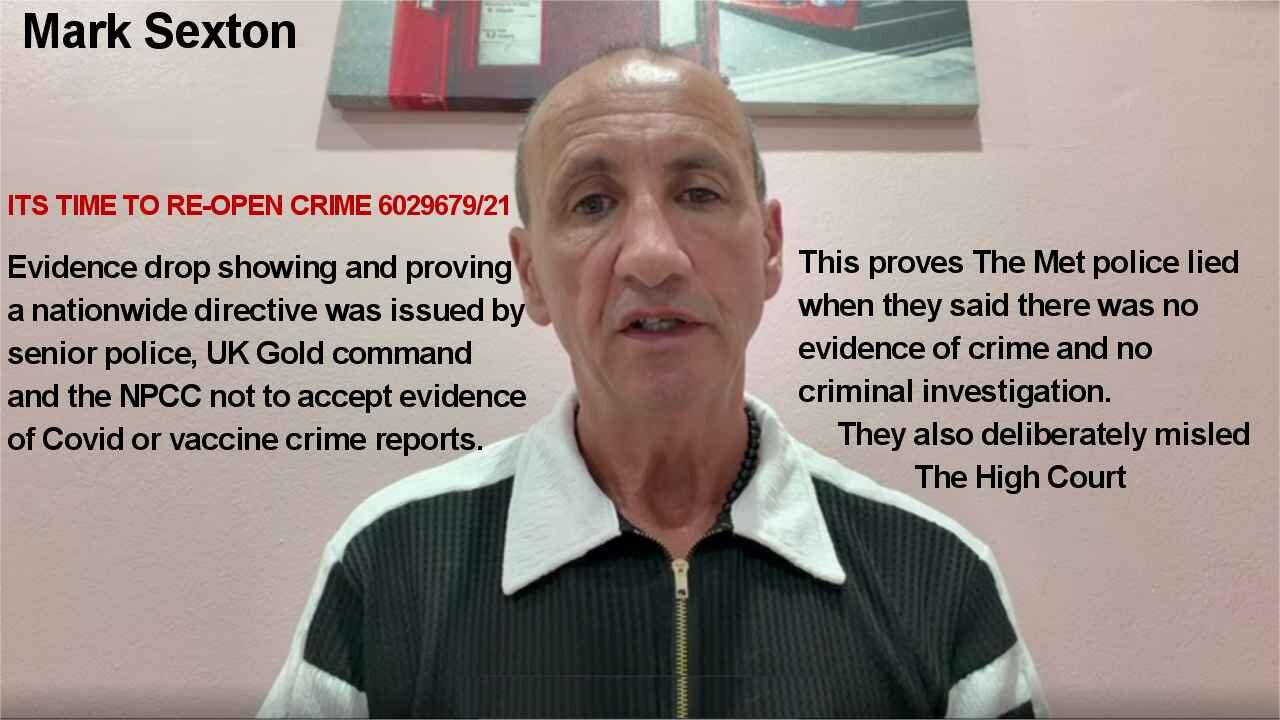 Mark Sexton. Evidence drop showing and proving a nationwide directive was issued