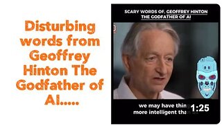 😳 Disturbing words from Geoffrey Hinton The Godfather of AI.....