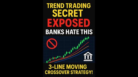 Trend Trading Secret EXPOSED: Banks HATE This 3-Line Moving Average Crossover Strategy!