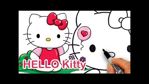 How to Draw Cute Sanrio Hello Kitty step by step Easy