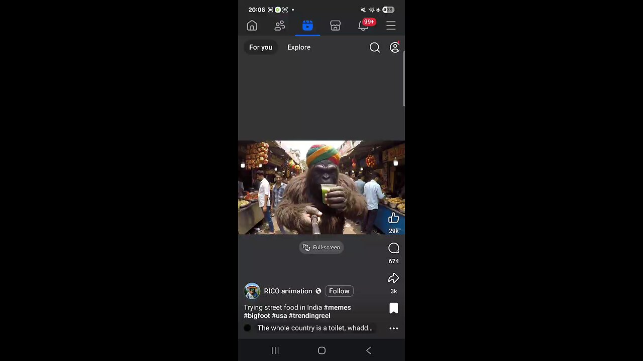 AI video : Big Foot in india