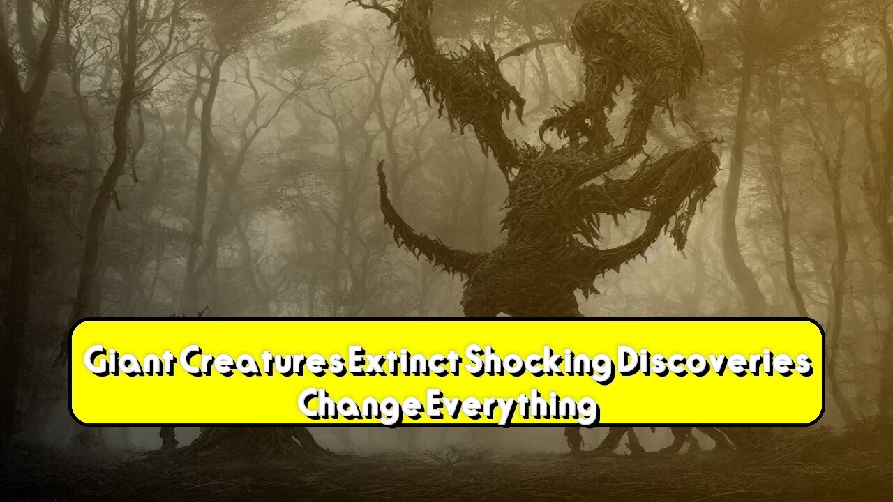 Giant Creatures: Extinct? Shocking Discoveries Change Everything! #Megafauna #Cryptozoology