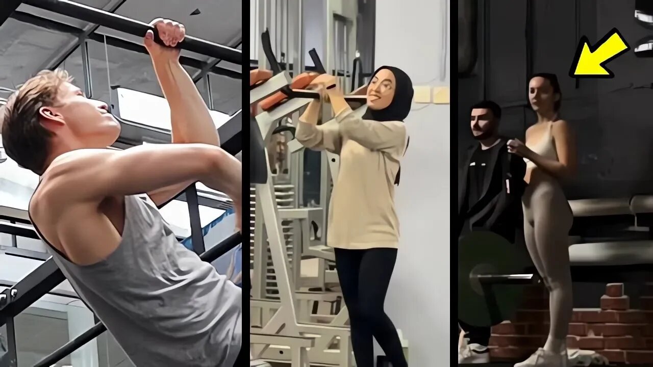 🔥Scaring People in The Gym With Calisthenics #83