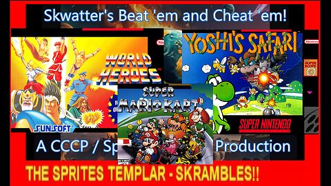 WORLD HEROES, YOSHI'S SAFARI & SUPER MARIO KART - SNES - Skwatter's SKRAMBLES!!