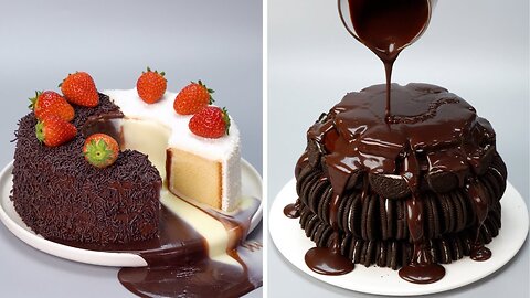 KITKAT Chocolate Cake Easy Recipe Viral #cake #satisfying #shorts #kitkat #chocolate