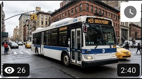 Orion vii NG next generation MTA bus on the road