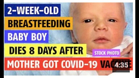 "Breastfed Infant Passes Away Eight Days Post Mother's Vaccination"