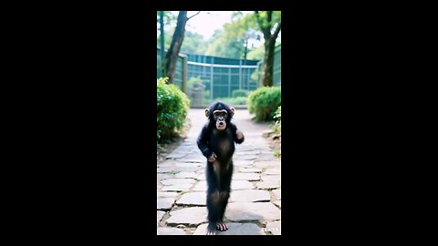 Chimpanzee Dancer🤭#funnytiktok #aivideo #dancer #foryou