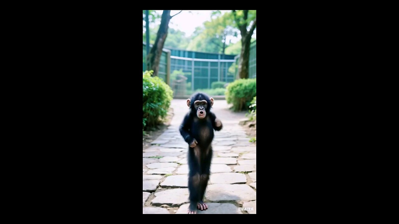 Chimpanzee Dancer🤭#funnytiktok #aivideo #dancer #foryou