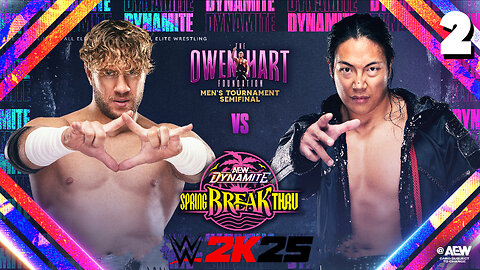 WWE 2K25 AEW Dynamite April 16th 2025 - Match 2: Will Ospreay goes through!