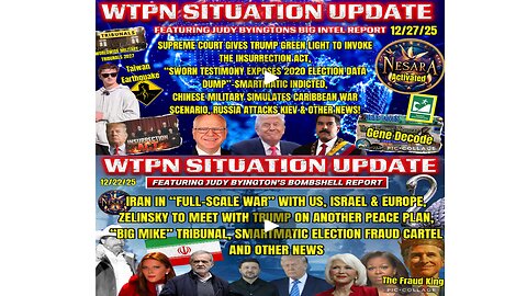 SHituation UPDate - 12/28 & 12/27 2025 - [WAR, Tribunals, & More]