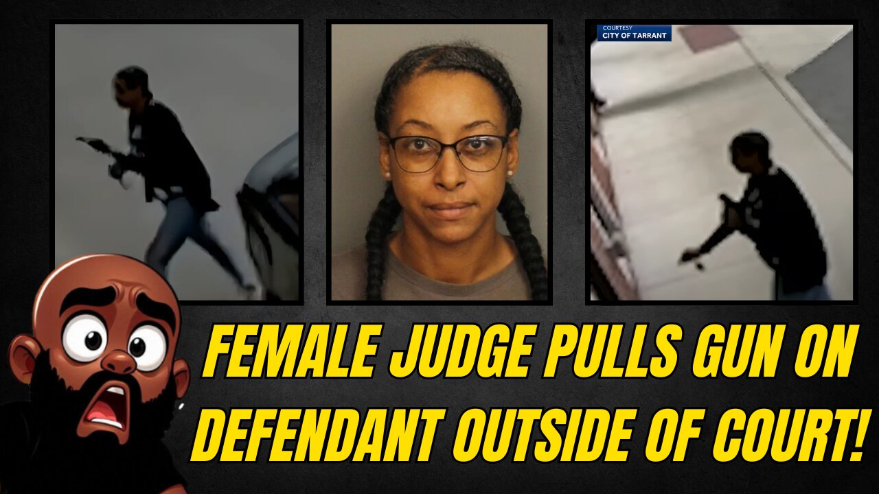 Female judge PULLS A GUN ON A DEFENDANT OUTSIDE OF COURT!