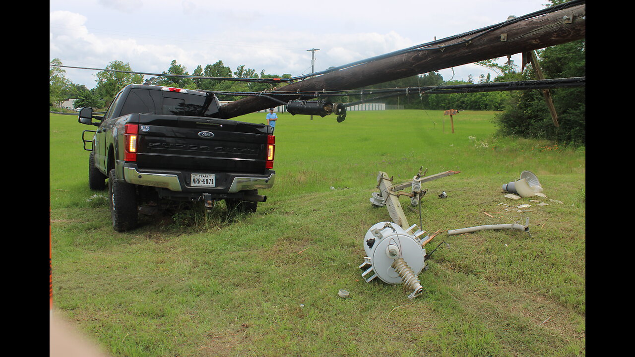 DRIVER STRIKES 2 VEHICLES, TAKES OUT UTILITY POLE, ARRESTED FOR DWI, PROVIDENCE TEXAS, 04/28/25...
