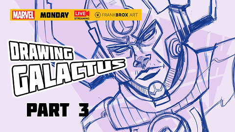 Drawing the POWERFUL MARVEL Character Galactus Now?