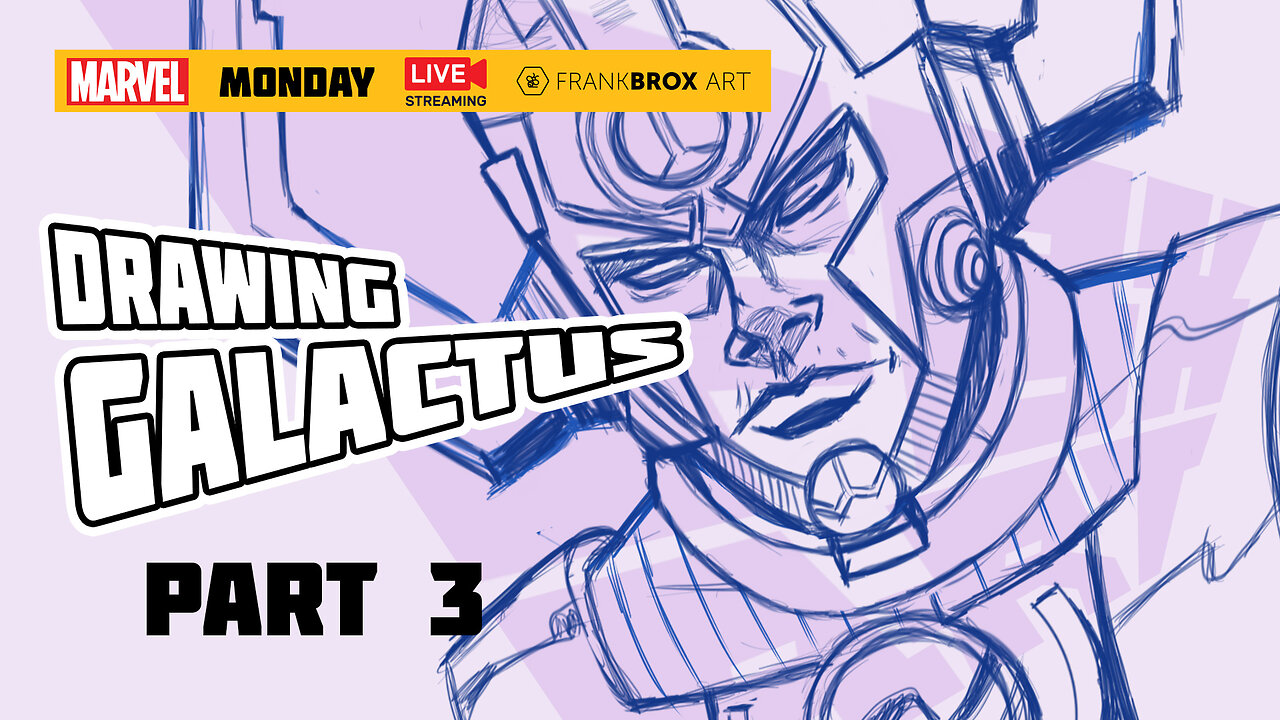 Drawing the POWERFUL MARVEL Character Galactus Now?